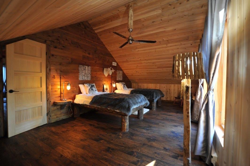 Les Bouleaux - Les Chalets Spa Canada Ла-Мальбе Экстерьер фото