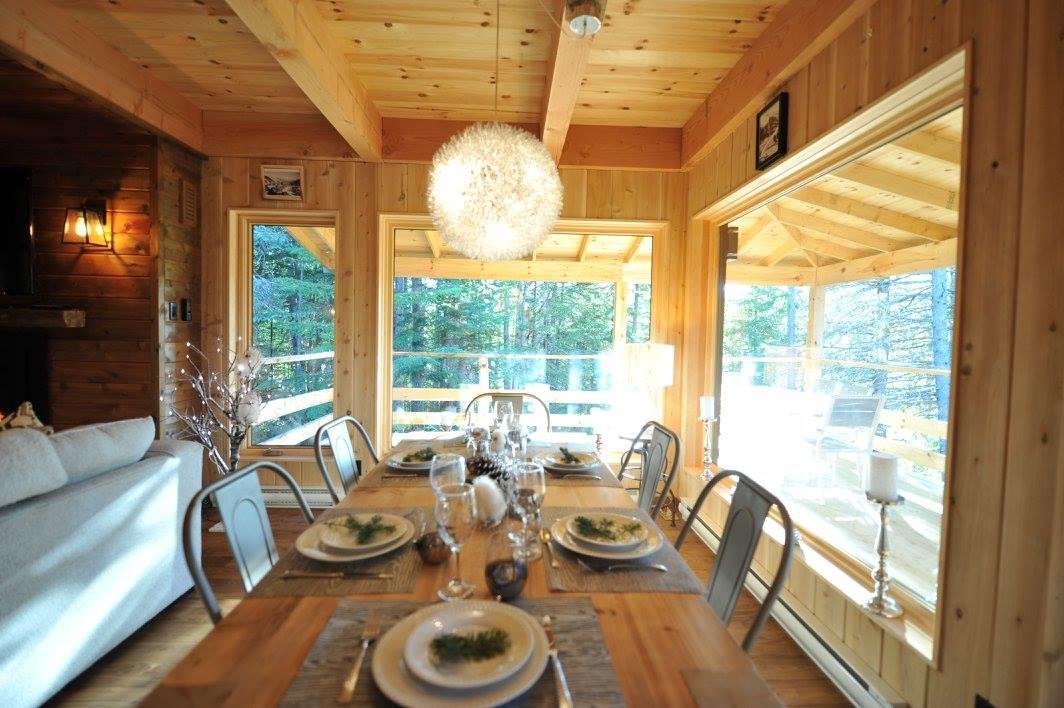 Les Bouleaux - Les Chalets Spa Canada Ла-Мальбе Экстерьер фото