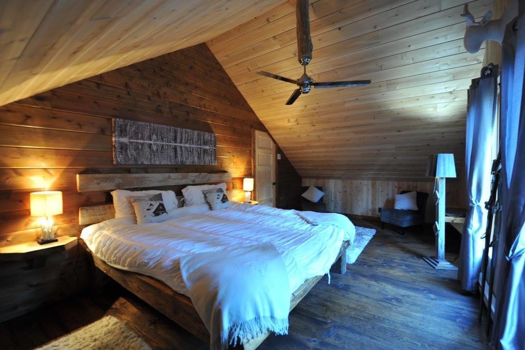 Les Bouleaux - Les Chalets Spa Canada Ла-Мальбе Экстерьер фото