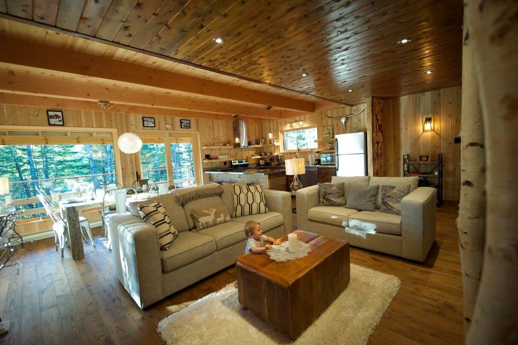 Les Bouleaux - Les Chalets Spa Canada Ла-Мальбе Экстерьер фото