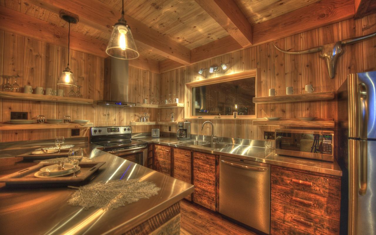 Les Bouleaux - Les Chalets Spa Canada Ла-Мальбе Экстерьер фото