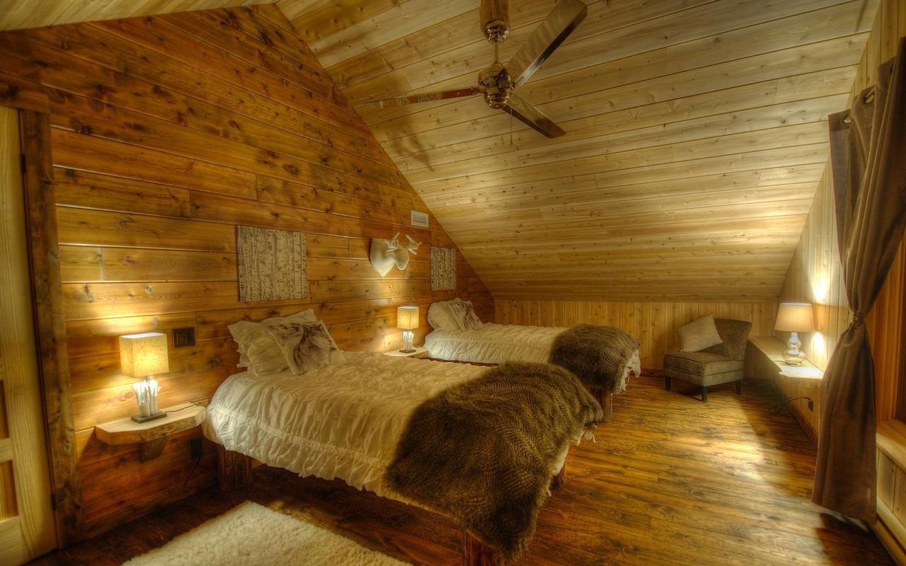 Les Bouleaux - Les Chalets Spa Canada Ла-Мальбе Экстерьер фото